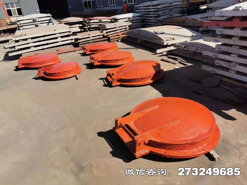 浈江铸铁圆型管道拍门